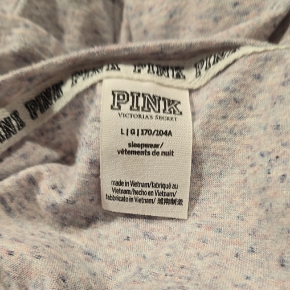 Women's V-Neck PINK Speckled Top - Picture 7 of 7